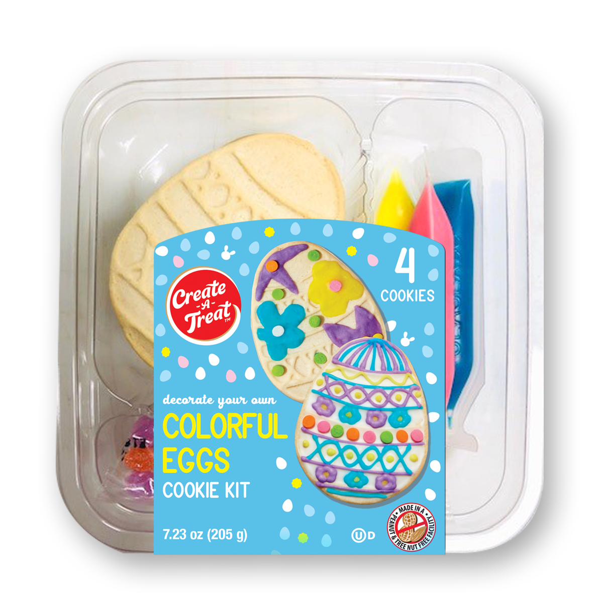 Colorful Eggs Cookie Kit, 4pk