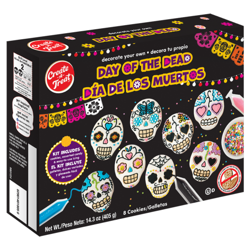 Day of the Dead Cookie Kit, 8ct/ Dia de los Muertos