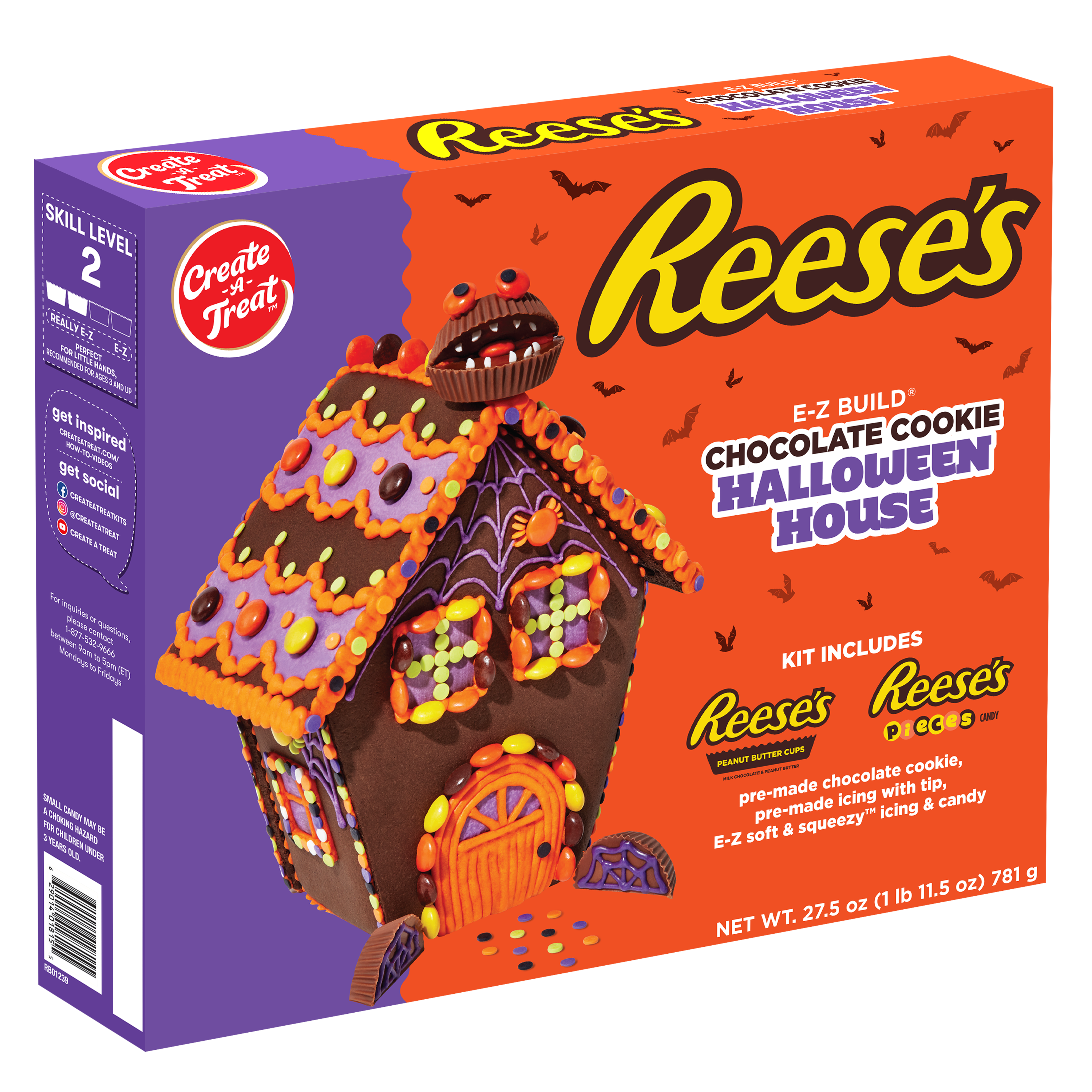 REESE’S E-Z Build Chocolate Cookie Halloween House Kit